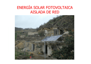 energía solar fotovoltaica aislada de red