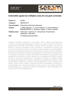 Colecistitis aguda:las múltiples caras de una gran conocida.