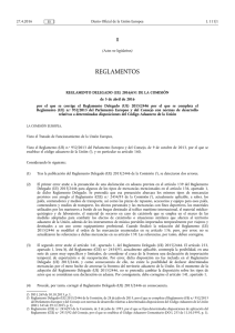 REGLAMENTO DELEGADO (UE) 2016/ 651 DE LA COMISIÓN