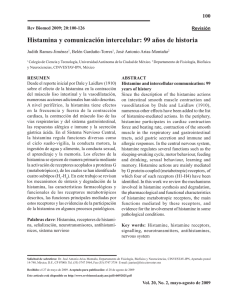 Histamina y comunicación intercelular: 99 años