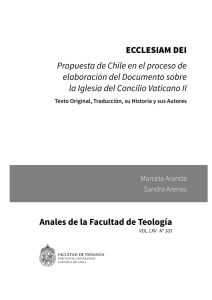 Ecclesiam dei : propuesta de Chile en el proceso de elaboración del