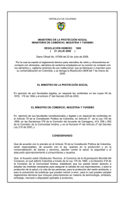 RESOLUCION No - Superintendencia de Industria y Comercio