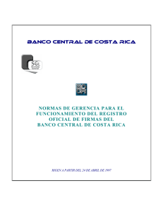 normas de gerencia para el funcionamiento del registro oficial de