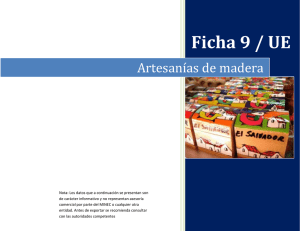 9. Ficha - Artesanias de madera - Ministerio de Economía