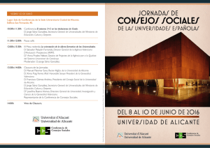 VIERNES 10 DE JUNIO Lugar: Sala de Conferencias de la Sede