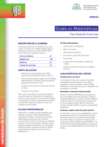 Grado en Matemáticas - Universidad de Oviedo