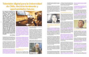 Televisión digital para la Universidad de Chile, decisión inminente y