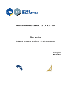 Influencia externa en la reforma judicial costarricense