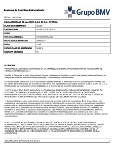 Acuerdos de Asamblea Extraordinaria