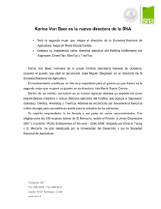 Karina Von Baer es la nueva directora de la SNA
