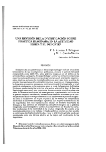 una revisión de la investigación sobre practica}maginada en la