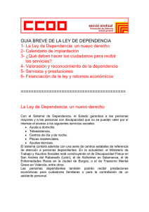GUIA BREVE DE LA LEY DE DEPENDENCIA 1