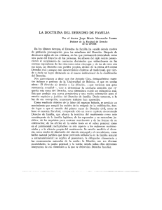 la doctrina del derecho de familia