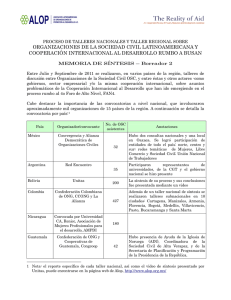 ORGANIZACIONES DE LA SOCIEDAD CIVIL LATINOAMERICANA