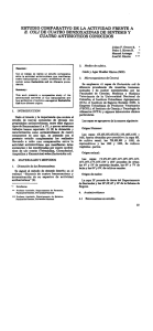 estudio comparativo de la actividad frente a