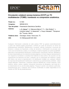 Circulación colateral venosa torácica (CCVT) en TC multidetector