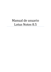 Manual para la lectura del correo vía Lotus Notes