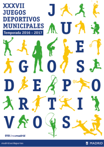 37 Juegos Deportivos Municipales. Normativa General (2016
