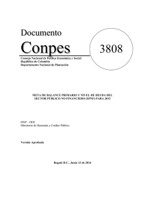 CONPES 3808 de 2014 - DNP Departamento Nacional de Planeación