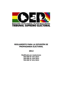 reglamento de difusión de propaganda electoral