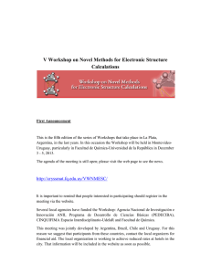 V Workshop on Novel Methods for Electronic Structure Calculations