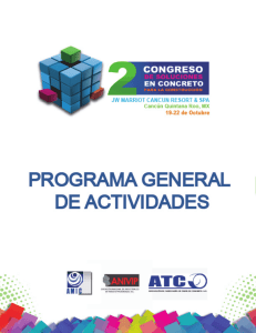 programa general de actividades