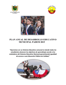 Plan Anual de Desarrollo Educativo Municipal –PADEM CHEPICA