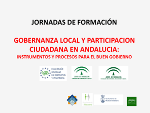 La Participación Ciudadana en los Gobiernos Locales Andaluces