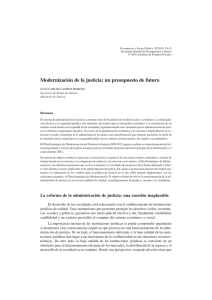 Modernización de la justicia: un presupuesto de futuro