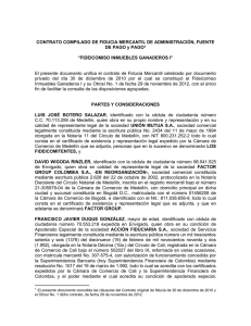 CONTRATO COMPILADO DE FIDUCIA MERCANTIL DE