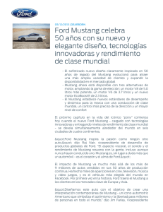 Ford Mustang celebra 50 años con su nuevo y elegante diseño