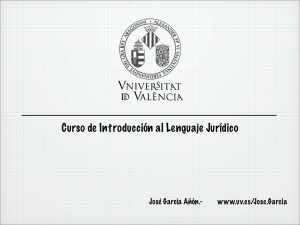 Lenguaje jurídico - Universitat de València