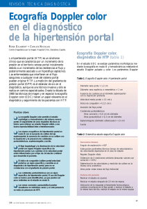 Ecografía Doppler color en el diagnóstico de la hipertensión portal