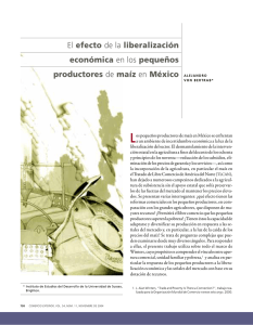 Liberalización económica y productores de maiz en México