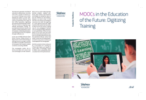 MOOCsin the Education of the Future: Digitizing Training