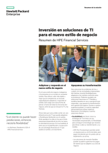 HPE Financial Services in Brief (Spanish)