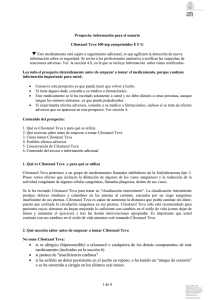 Prospecto - Agencia Española de Medicamentos y Productos