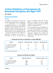 ¿Cómo Satisfacer el Incremento de Demanda Energética