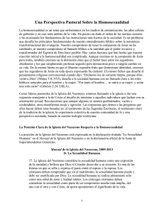 Una Perspectiva Pastoral Sobre la Homosexualidad