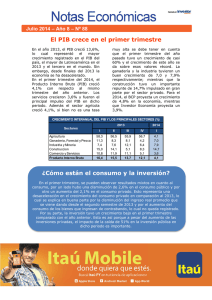 El PIB crece en el primer trimestre ¿Cómo están el consumo y la