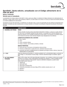 ServSafe®, Sexta edición, actualizada con el Código alimentario de