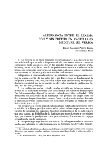 pdf Alternancia entre el lexema con y sin prefijo en castellano