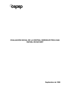 Evaluaci&oacute;n Social De La Central Hidroel&eacute;ctrica San Rafael En Nayarit