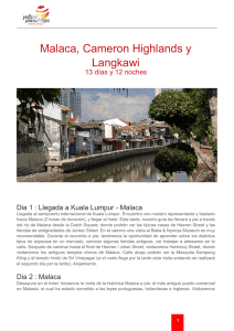 Malaca, Cameron Highlands y Langkawi