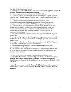 Ejercicio 5: Sólo para Grado Superior: Se constituye una sociedad