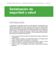 Señalización de seguridad y salud