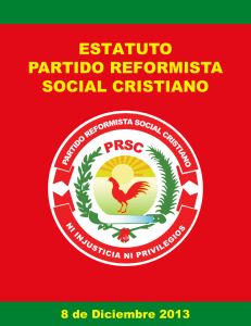 ESTATUTO PARTIDO REFORMISTA SOCIAL CRISTIANO
