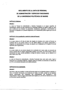 reglamento de la junta de personal de administración y servicios