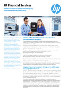 HP Financial Services - Enabling investment in new digital printing