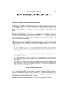 how to prepare manuscripts